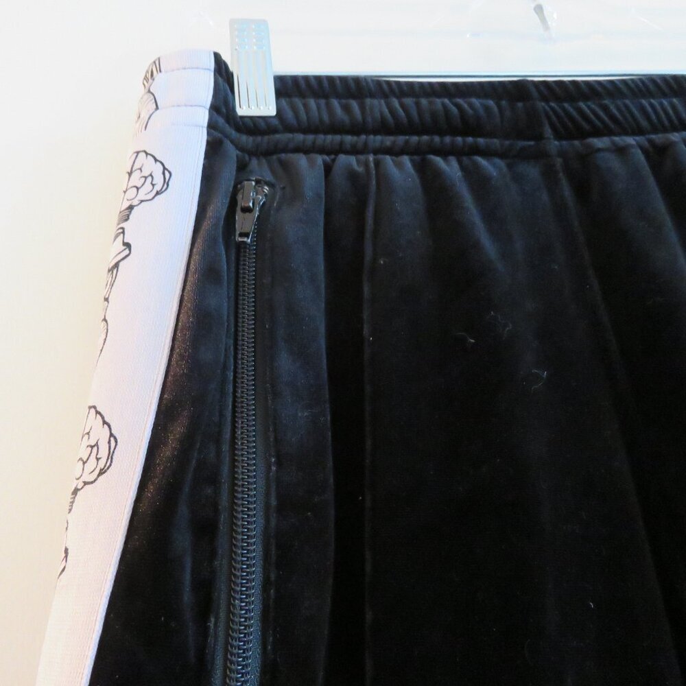 FDMTL X BILLIONAIRES BOY CLUB Black Velour Velvet Track Pants Street Mens Sz S - Picture 6 of 16